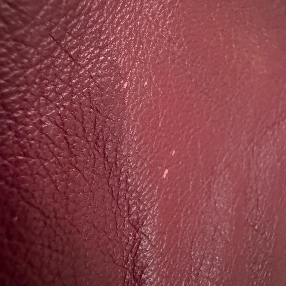 Vintage Siena Studio Dark Red Burgundy Leather Jacket Zip Y2K Women Large Luxury - Picture 12 of 16